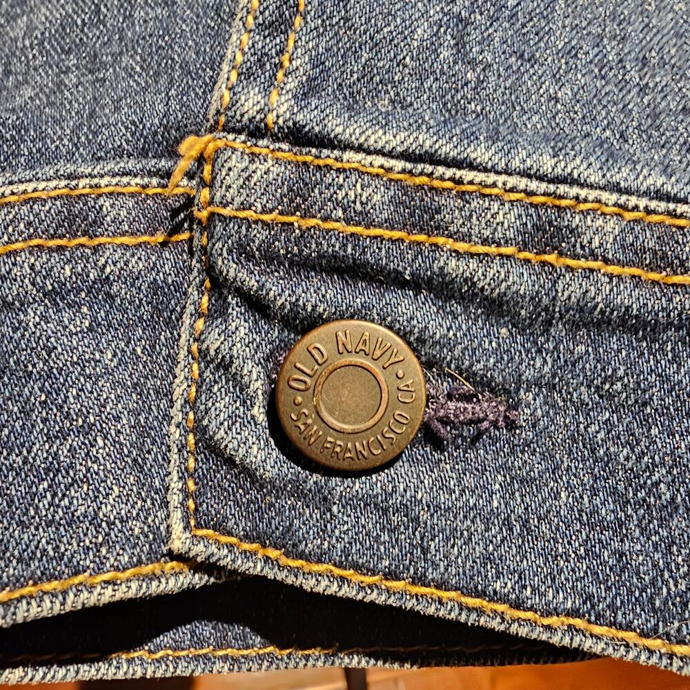 Old Navy Jean Jacket XXL Denim Classic Trucker Layering Street Style Jacket - Picture 11 of 12